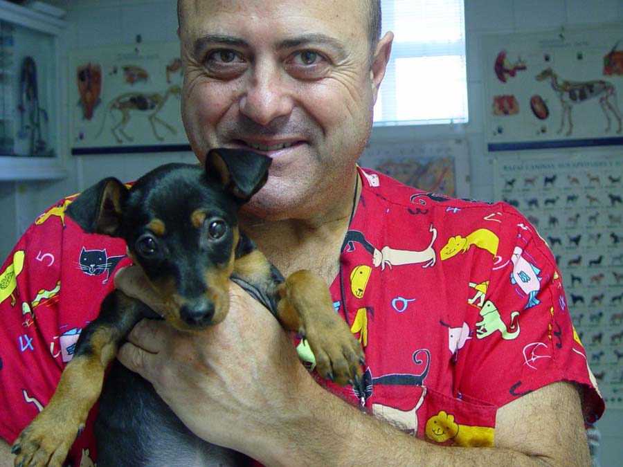 Centro Clínico Veterinario Soria médico veterinario con mascota